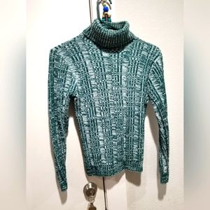 Vintage space dye knit turtleneck M